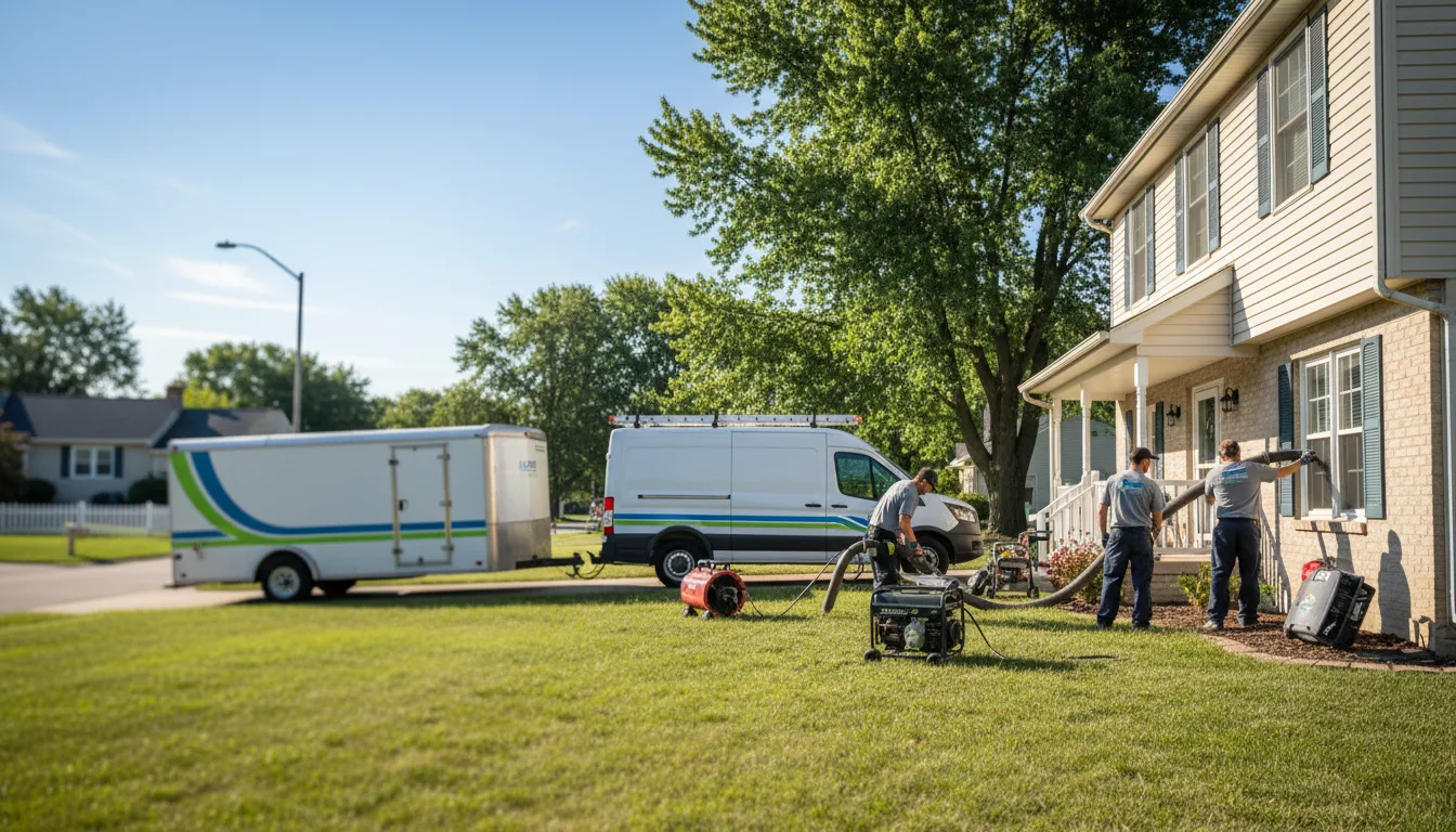 Flooded Basement Restoration And Cleanup With Repair in Poy Sippi, WI near me